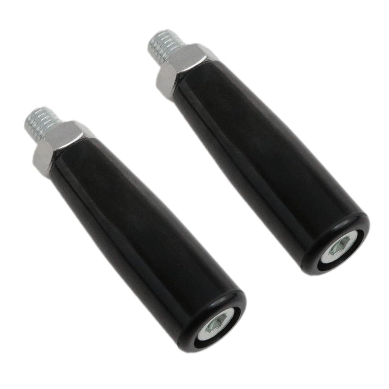 [Australia - AusPower] - Revolving Handle Lathe Hand Handle Trailer Jack Handle M10 Thread Handle Crank Hand Wheel with Nut 2pcs 