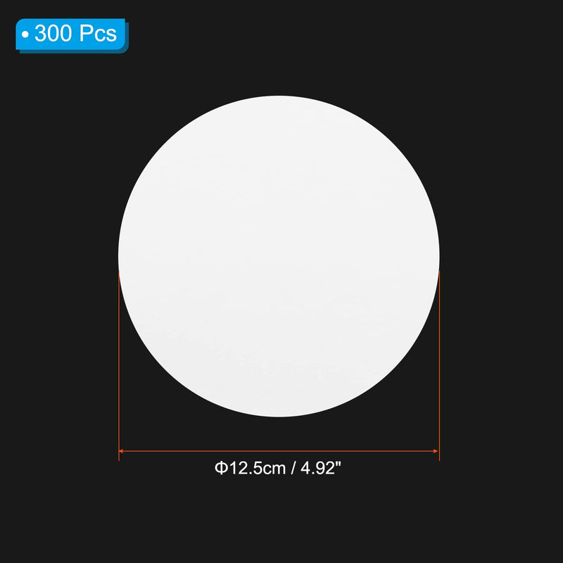 [Australia - AusPower] - PATIKIL 300Pcs 12.5cm Qualitative Filter Paper Circles, Fast Speed Round Laboratory Filter Paper Chemical Industrial Oil Testing Funnel Filter Paper 