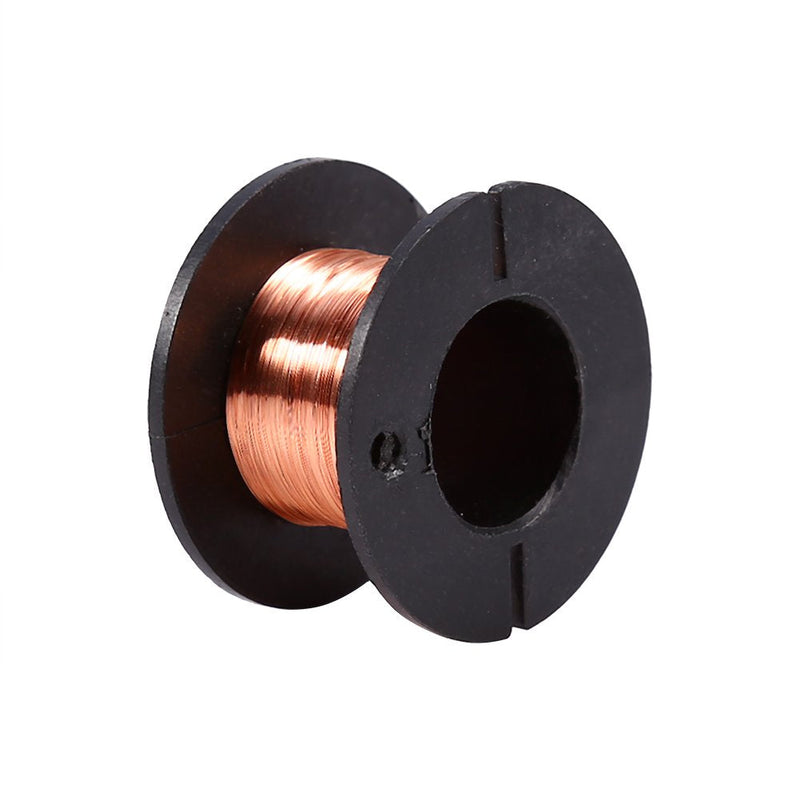 [Australia - AusPower] - Magnetic Copper Wire, 0.1mm Enameled Copper Wire for Motor, Thin Coated Copper Wire, Soldering Copper Wire for Transformers Motors Speakers Electromagnets, 15m, 5pcs 