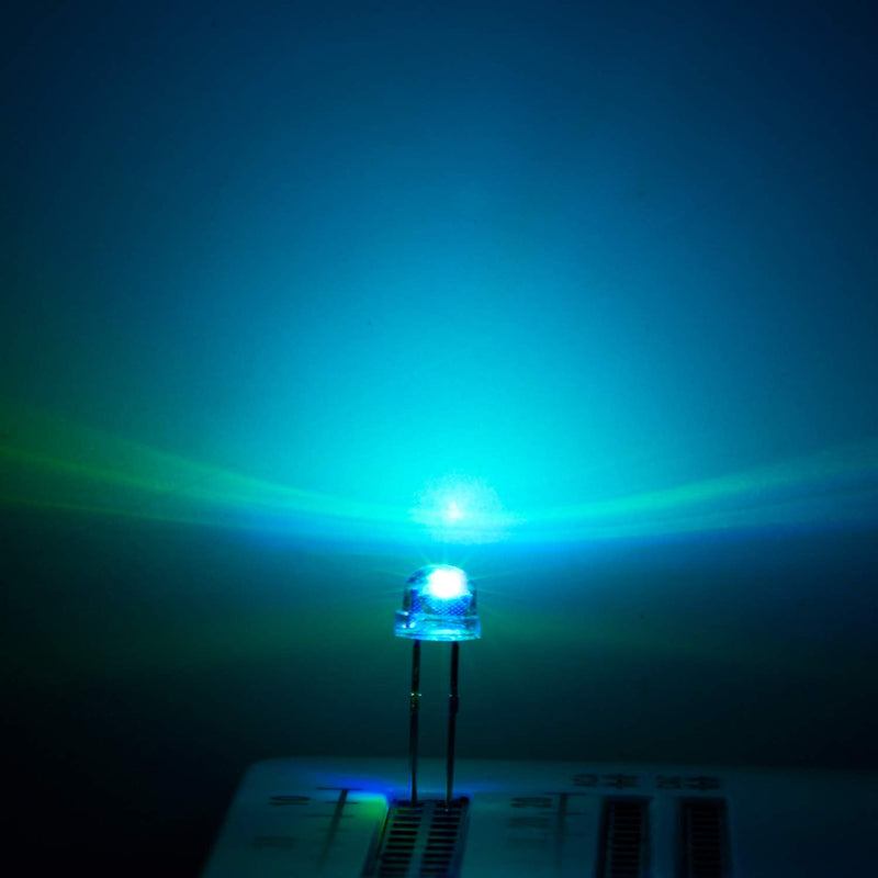 [Australia - AusPower] - Chanzon 100 pcs 5mm RGB Multicolor Slow Blinking (Multi Color Changing) Straw Hat LED Diode Lights (Clear Transparent Lens) Bright Lighting Bulb Lamps Electronics Components Light Emitting Diodes K) Slow Flash (100pcs) 