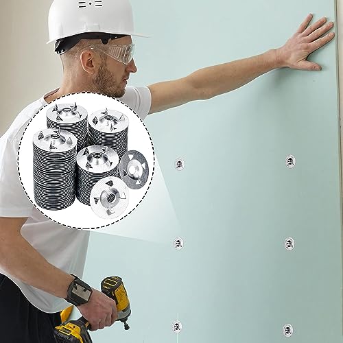 AccEncyc 1-1/8 inch metal flat washers and foam board fasteners, 300-piece installation set