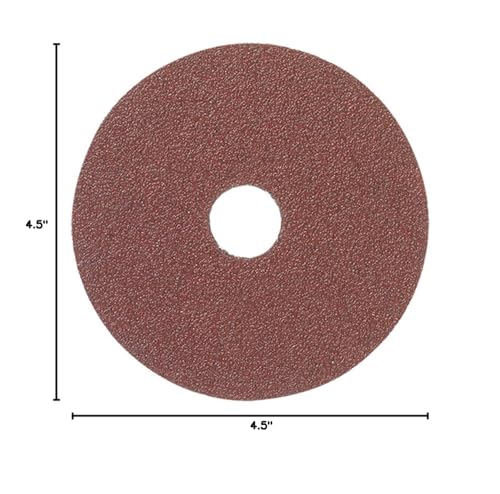 Mercer Abrasives 4-1/2-inch 50-grit aluminum oxide resin fiber discs, 25-pack