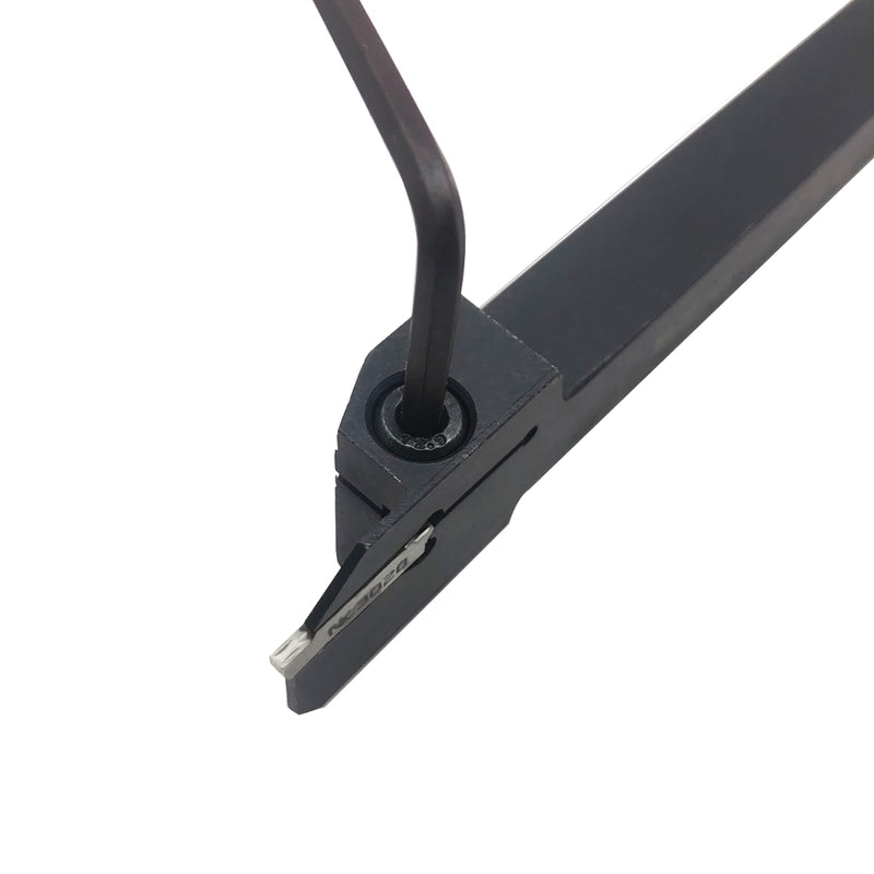 [Australia - AusPower] - 3/8" 1/2" Grooving Cut-Off Tool Holder MGEHR with 10pcs MGMN150 Tin Coated Indexable Carbide Grooving Inserts 1.5mm Width Carbide Blade for Steel (MGMN150 with 2pcs Tool Holder) MGMN150 with 2pcs tool holder 