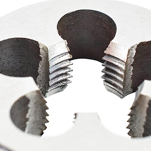 M8 x 1 Metric Tap and Die HSS | M8 x 1.0 mm tap and die, right thread fine thread cutter, straight ribbed thread cutter