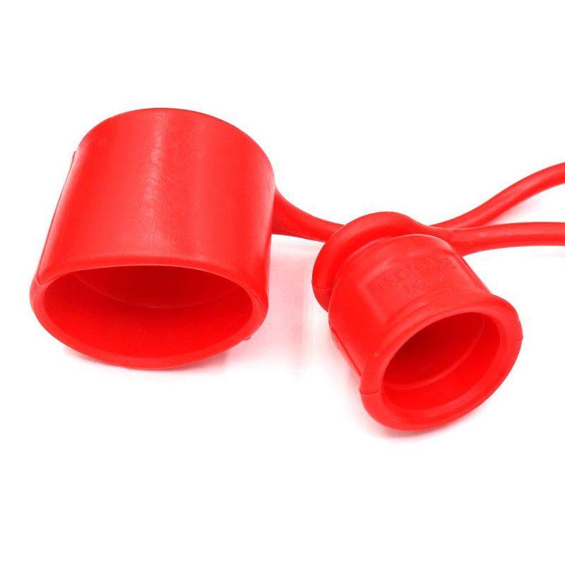 [Australia - AusPower] - 3/8" Skid Steer Bobcat Flat Face Hydraulic Coupler Dust Cap and Plug,CEKER Rubber Covers for ISO 16028 1/2 Hydraulic Male Female Coupling 2set 3/8 Dust cap 2set 