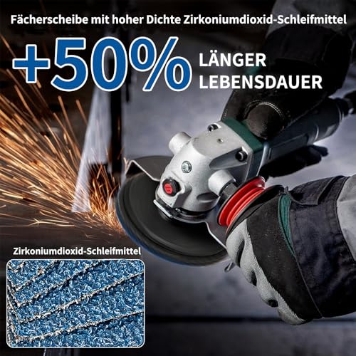 SIFANG Serrated Disc 76 Metal Grain 60 Flex Sanding Discs, Pack of 10 Mini Flex Discs 76 mm Angle Grinder Accessories for Metal Wood Steel Quick and Precise Cutting | For metal, wood, steel, grain 60, flex discs