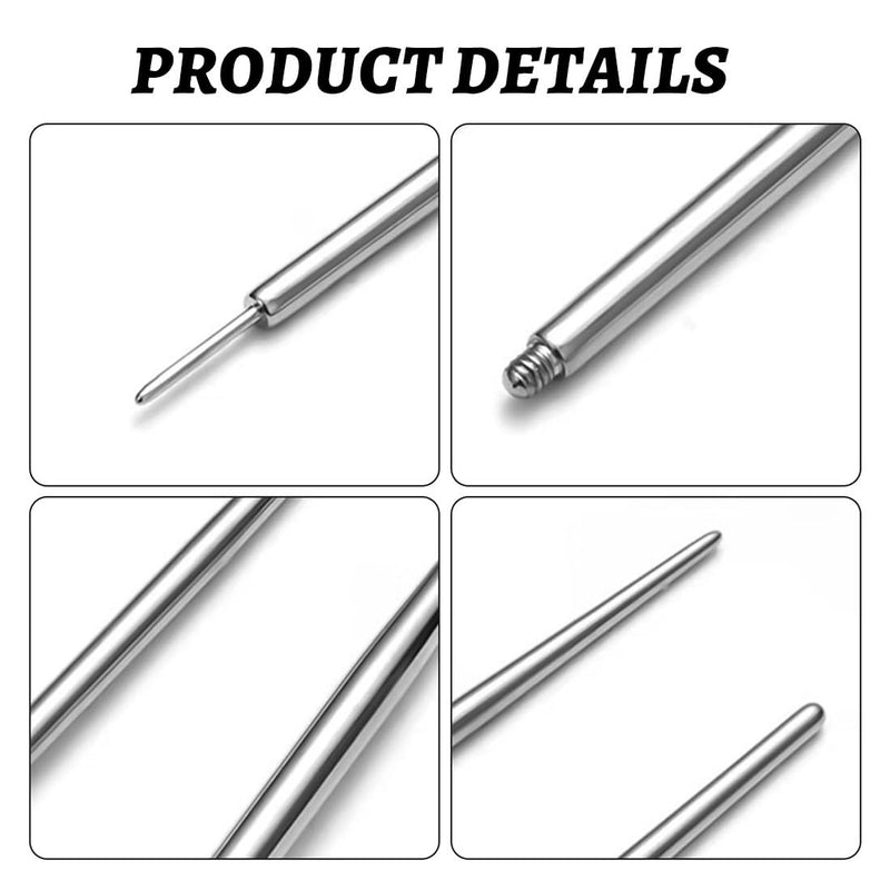 11 Piece Piercing Insertion Aid Curved Piercing Needles Set, Piercing Taper Insertion Surgical Steel Piercing Tool Body Stretching Kit Assistant Tool Piercings Needle for Ear Nose Lip Belly
