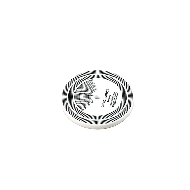 Alnicov LP Strobe Disc Turntable Calibration Strobe Disc Speed Adjust with Double Sided Speedometer for LP Record Lovers