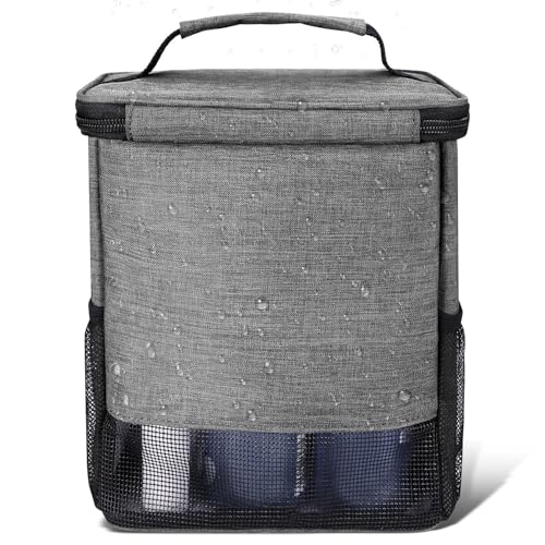 Shower Caddy Tote,Quick Dry Shower Bag Dorm Room Essentials for College Student Girls Boys,Hanging Mesh Shower Caddy Portable for Summer Camp,Travel,RV Essentials,Shower Bag for Women Men Gray