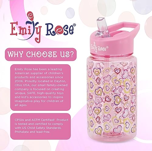 Emily Rose 5 Pcs Kids Insulated 12 Oz Stainless Steel Bottle School Bundle