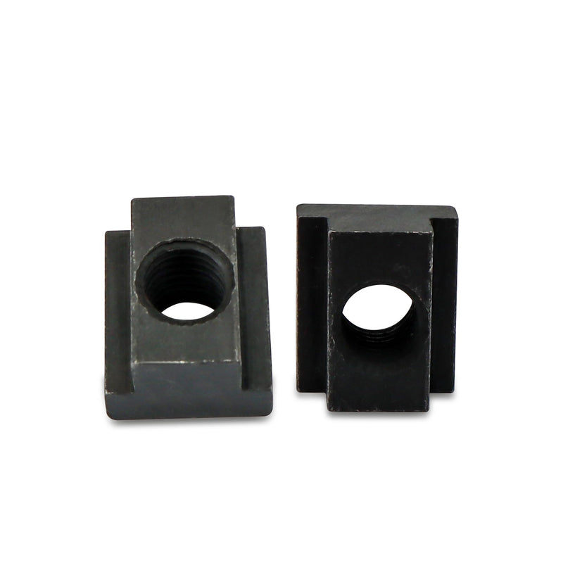 [Australia - AusPower] - 4pcs 3/8”-16 Threaded T-Slot Nuts, Black Oxide Finish Hardware Sliding Nuts T Track Accessories Hammer Head Fastener for Woodworking,Used in Machines Tool Tables 