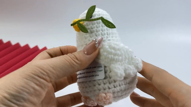 Confirmation Gifts for Women Men Religious Positive Handmade Dove Crochet On Your Confirmation