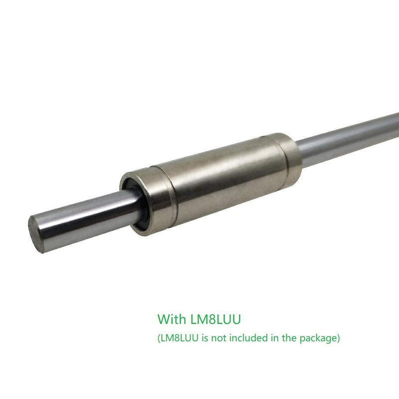 [Australia - AusPower] - 2PCs 8mm x 800mm (.315 x 31.5 inches) Case Hardened Chrome Plated Linear Motion Rod Shaft Guide - Metric h8 Tolerance Diameter 8mm 800mm long 