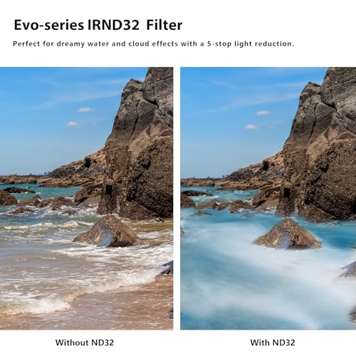 H&Y EVO 77mm ND32 Lens Filter, Magnetic & Screw 2-in-1 (5-Stop) | 77mm, ND32 (5-Stop), HD Glass, 22-Layer Nano Coating, Magnetic 2-in-1, Landscape
