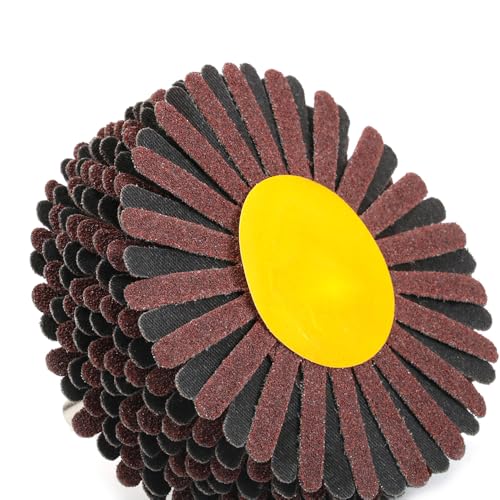 400 Grit Abrasive Fabric Flap Wheel with 6 mm Shank, Fan Sander, Sanding Star Accessories for Woodworking, Root Carving, Furniture, Polishing 400 #