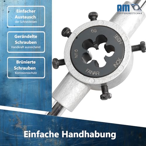 Die Holder 38 x 14 mm | PRO Thread Die Holder DIN225 | Choice of Different Holders (Diameter 38 x 14 mm) Ø38x14 mm