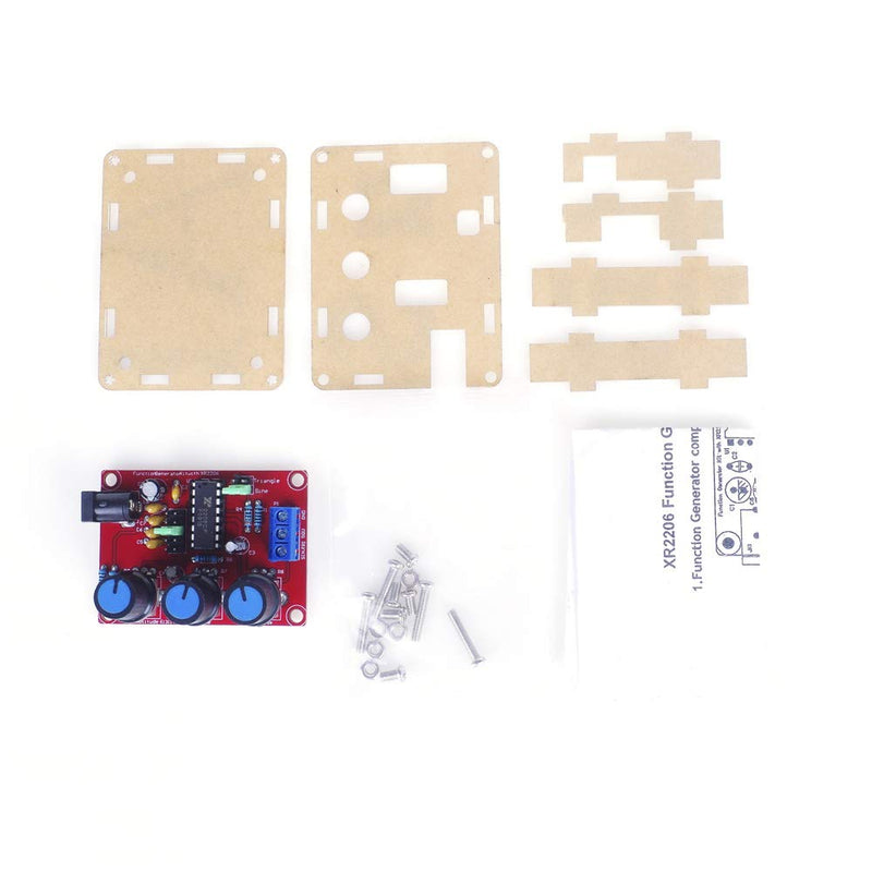 XR2206 Function Generator Signal Generator DIY Kit High Precision Function/Sine Triangle Square Output 1Hz-1MHz Adjustable Frequency Amplitude (Welding Completed) Welding completed