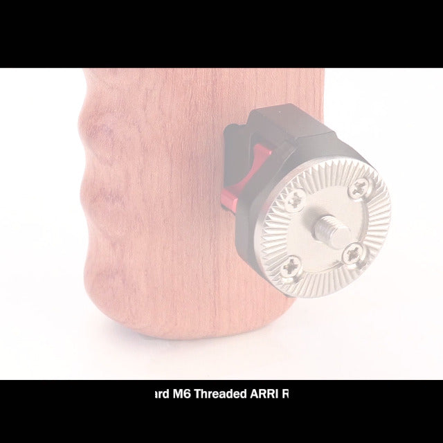 CAMVATE Wooden Handle Grip with Rosette Standard Accessory(Right Hand)