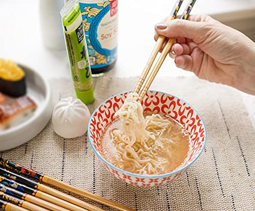 Dragon Ball Super Wooden Bamboo Chopsticks, Set Of 4 | Utensil Set For Ramen Noodles, Japanese Dinnerware For Home Kitchen | Official Anime Manga Collectible With Goku, Vegeta