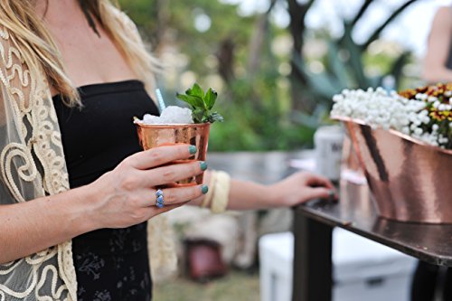 Sertodo Copper Apa Cup | Single, 12 fl oz | Handcrafted, Durable, Artisan Quality Drinkware | Ayurvedic Beverage Serving | Elegant Kitchen and Barware Copper (Single)