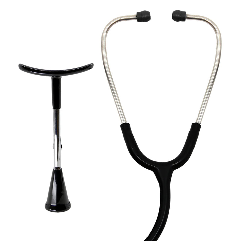 [Australia - AusPower] - Dixie EMS Fetal Stethoscope for Baby’s Heartbeat Detection, Latex-Free Fetoscope with Pinard Horn and Soft Earbuds, 22” 