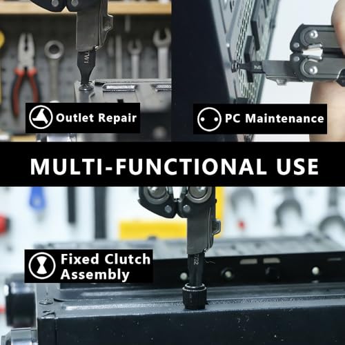 Security Bit Kit Set with Magnetic Extension Bit Holder for Leatherman, Replacement Double-Ended Flat Spanner Tri-Wing Clutch Screwdriver Bits for Leatherman Multi-Tool Accessories,8Pack 8PC Security Bit Kit Set