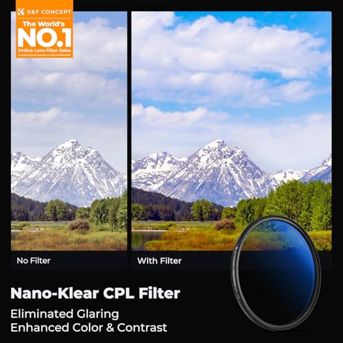 K&F Concept 95mm Circular Polarizing Lens Filter Optical Glass CPL Filter