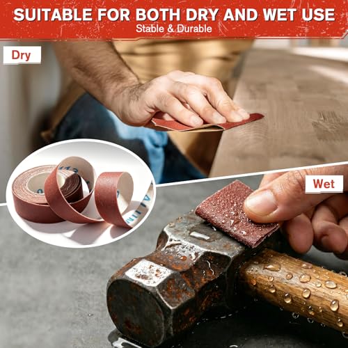 GRENTOOL sandpaper emery cloth roll for sanding metal and wood