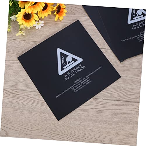 GLEAVI 3 Pcs 300x300mm 3d Printer Build Surface Aluminum Heatbed Plate with Random Adhesive Backing, Heated Bed Printing Plate for 3d Printer Heatbed Accessories