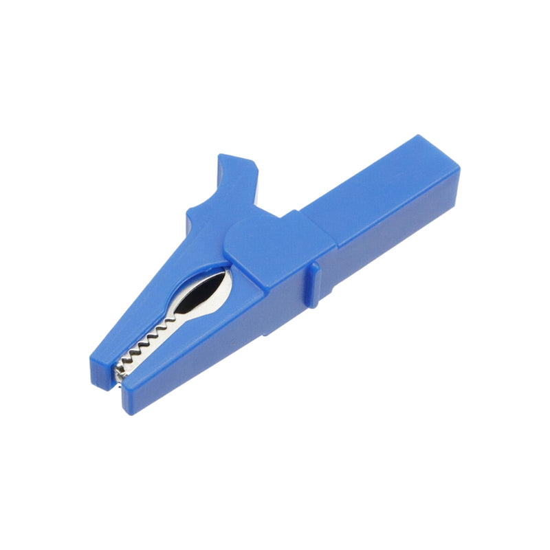 [Australia - AusPower] - 5Pcs Fully Insulated Alligator Clips,4mm Banana Plug Connectors Multi Testers Alligator Clip with Banana Socket Alligator Clips,Blue Blue 