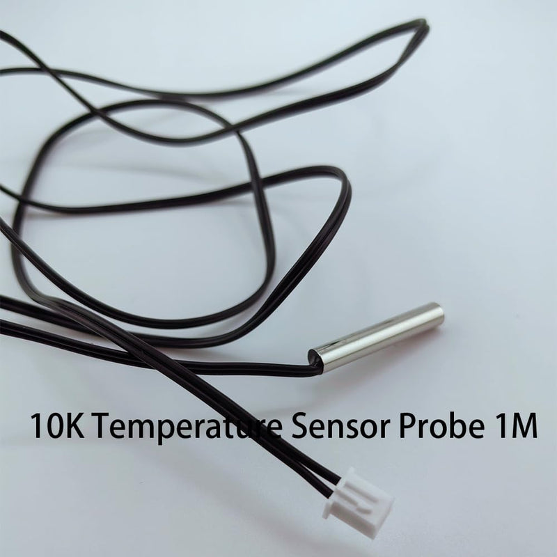 [Australia - AusPower] - 5Pcs 10K NTC Thermistor Probe 1 M, 3950 NTC 10K Thermistor Temperature Sensor Probe, Stainless Steel NTC 10K Temp Sensor Probe use for Water Dispenser/Refrigerators/Freezers,etc. 