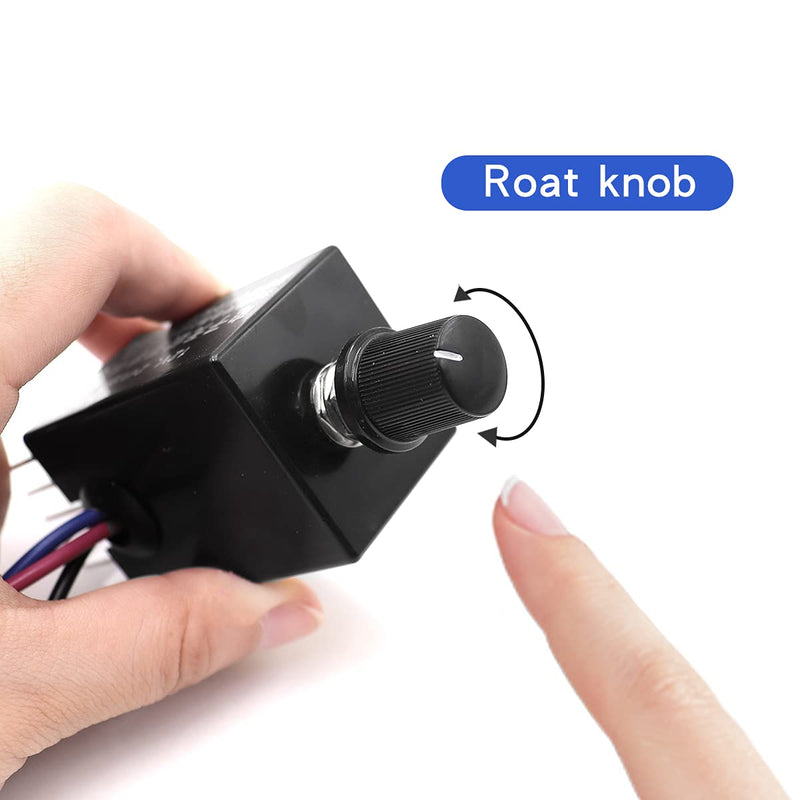 2pcs 12V/24V DC Motor Speed Controller Universal,Knob Screw Electronic Stepless Speed Regulator Switch,Adjustable Motor Speed, Automobile Fan HeaterControl, Fans Speed Regulation 2pcs