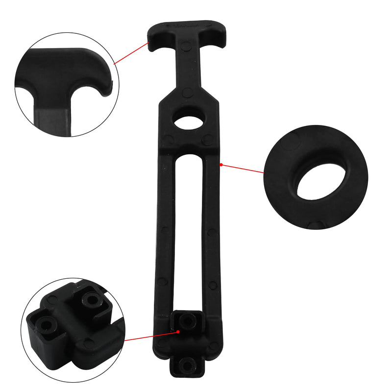 [Australia - AusPower] - 2 PCS 7.78" Rubber Flexible Draw Latch Cooler Latches Replacement T-Handle Hasp Hood Catch Vehicle Engine Hood, Tool Box, Golf Cart, Engineering Machine Hood, Farm Machinery 7.78" 