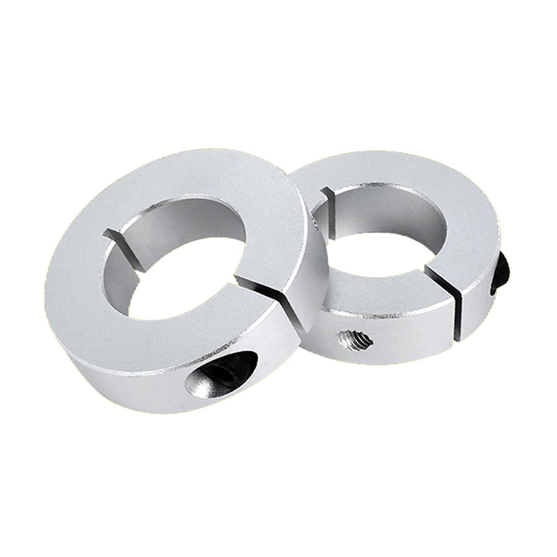 (Pack of 4) Shaft Collar Bore 30mm, Aluminum Alloy One Piece Shaft Collar Clamp Style, 55mm OD, 15mm Thickness, with M6 Set Screws 30mm Bore Size