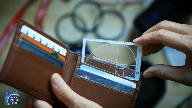 NYC Photo Safari: Golden Triangle + Fibonacci + Rule of Thirds Composition Tools View Finder/Viewer Photography/Painting/Drawing Credit Card Size Fits in Wallet/Camera Bag (Bundle)