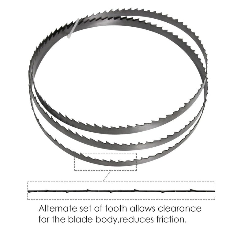 [Australia - AusPower] - Set of 4 Bandsaw Blades 1790 x 10 x 0.35 mm 10 TPI for Hard / Soft Wood Plastic Saw Band Saw Blades Suitable for Holzstar HBS 251, Suitable for HBS261 1790x10x0.35mm, 10 ZpZ, 4PCS 