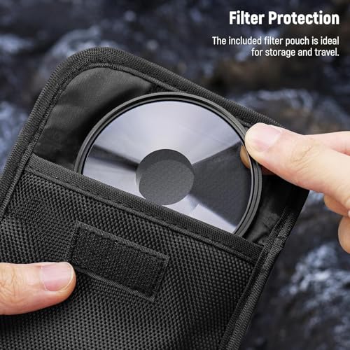 NEEWER 82mm Spiral Halo Camera Lens Filter, Prism K9 Optical Glass Special Effects Filter Photography Camera Lens Accessories with Tunnel Vision Warped Circular Halo Frame Effect