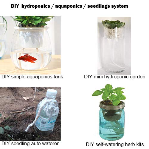 [Australia - AusPower] - ORIMERC 50 feet 1/4 inch Self Watering Capillary Wick Cord Vacation Plant Sitter DIY Hydroponic Wicking Self-Watering Planter Pot Automatic Water System Device Potted Violet Auto Seedling Waterer Rope 50 feet (1/4 inch) 