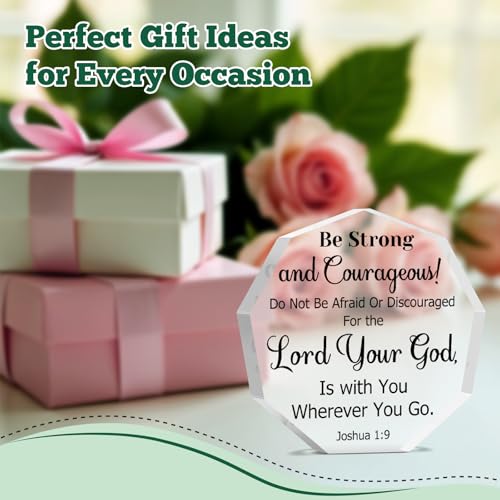 Religious Gift for Christian Acrylic Plaque Inspirational Gift for Women Men Daughter Son Encouragement Graduation Gifts Spiritual Gifts Faith Easter Christmas Bible Verse Prayers Desk Decor Signs Style-7