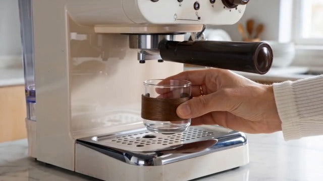 PARACITY Espresso Cups Set of 2 with Wooden Ring, 5 OZ High Borosilicate Espresso Shot Glass, Clear Small Expresso Shots Cup, Espresso Accessories (Pack of 4) 5 Ounces (8 pack)