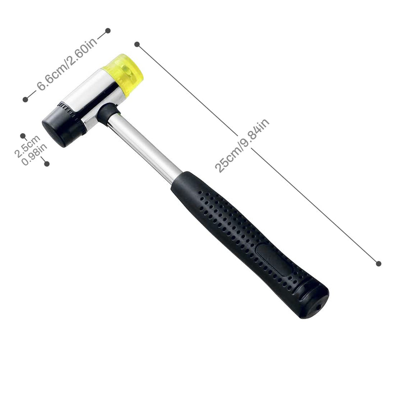 [Australia - AusPower] - Rubber Hammer Small Plastic Mallet: Jewelry hammer Small rubber mallet Plastic hammers Soft hammers for use with jewelry, handicrafts, furniture assembly, etc. 