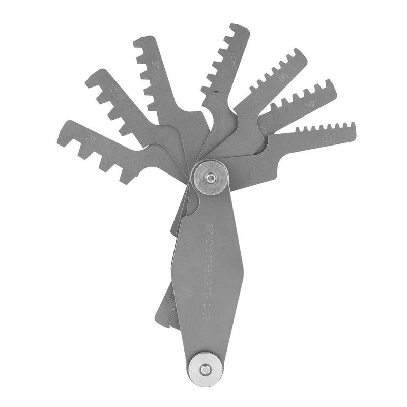 [Australia - AusPower] - Kadimendium Thread Measuring Gage Whitworth Screw Pitch Guage Industrial Measurement Carbon Steel for Measuring Thread Tooth Pitch (30Degree) 