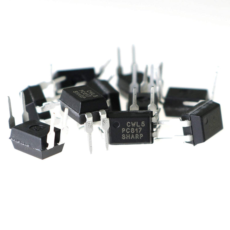 [Australia - AusPower] - 10pcs Transistor Output Optocoupler DIP-4 PC817C PC817 High Density Mounting Type Photoelectric Coupler 