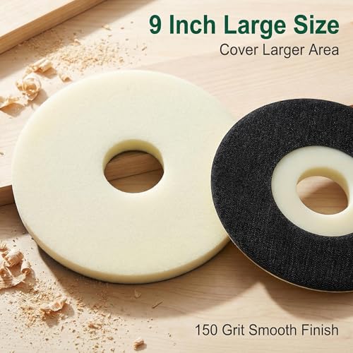 XHYdamile 9-inch drywall sander pad, 3-pack backup sanding pads for drywall sanding tools