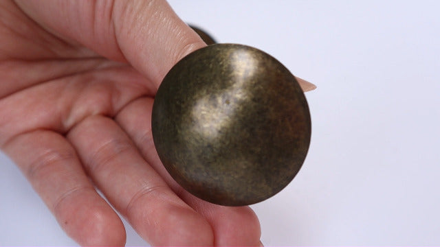 QYIMLI 1.5-inch antique bronze round clavos decorative tacks for rustic doors, shutters, gates, and furniture