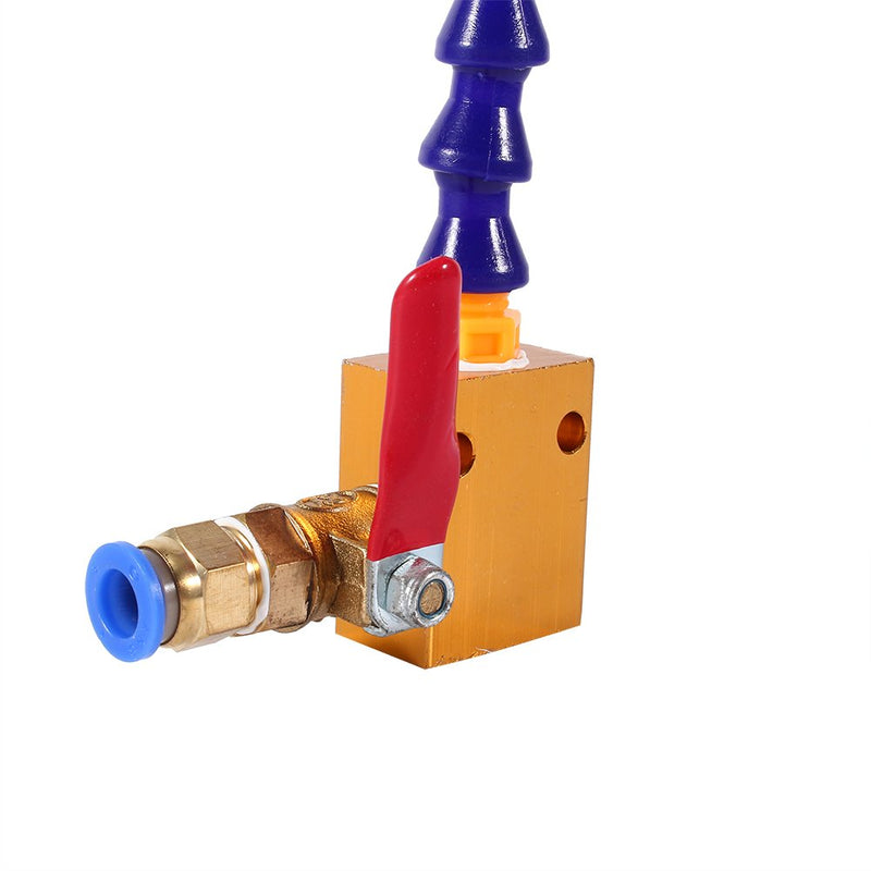 [Australia - AusPower] - Spray Nozzle Mist Coolant Lubrication Spray System Pipe Valve for 8 mm Air Line CNC Lathes Milling Machines 