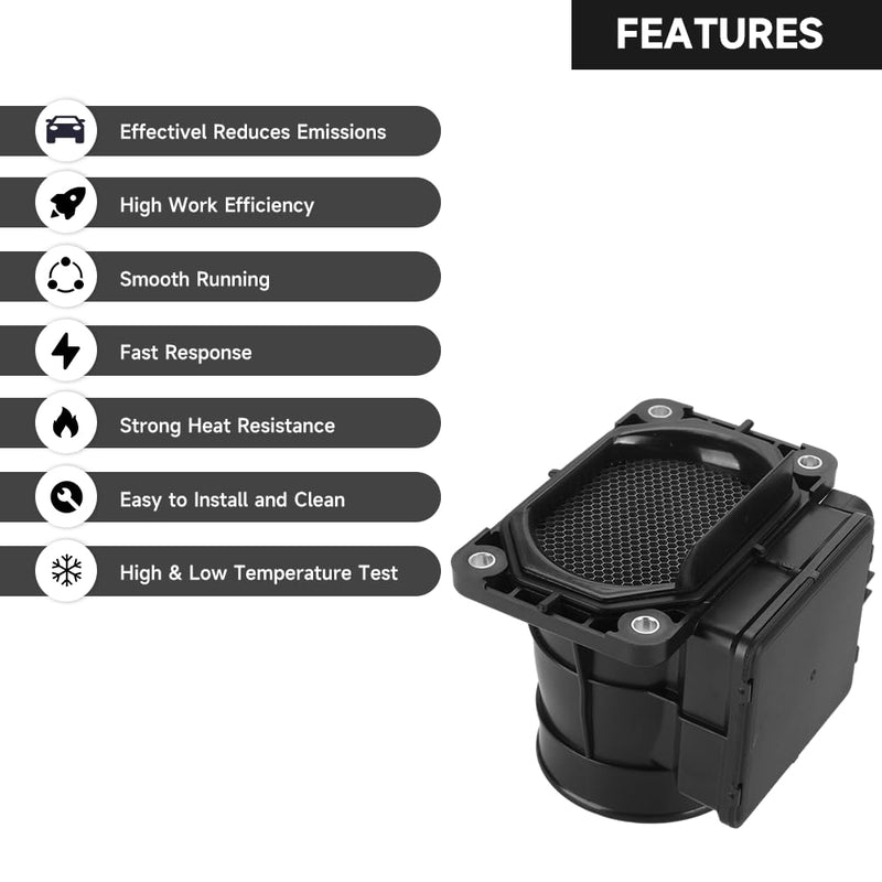 Mass Air Flow Sensor Meter Sensor MAF Sensor - Compatible for Dodge Stratus 4 Cyl 2.4L, 6 Cyl 3.0L 2001-2005 (Base, Limited, LX, LXi) - Replace Part MD336501, 7460013