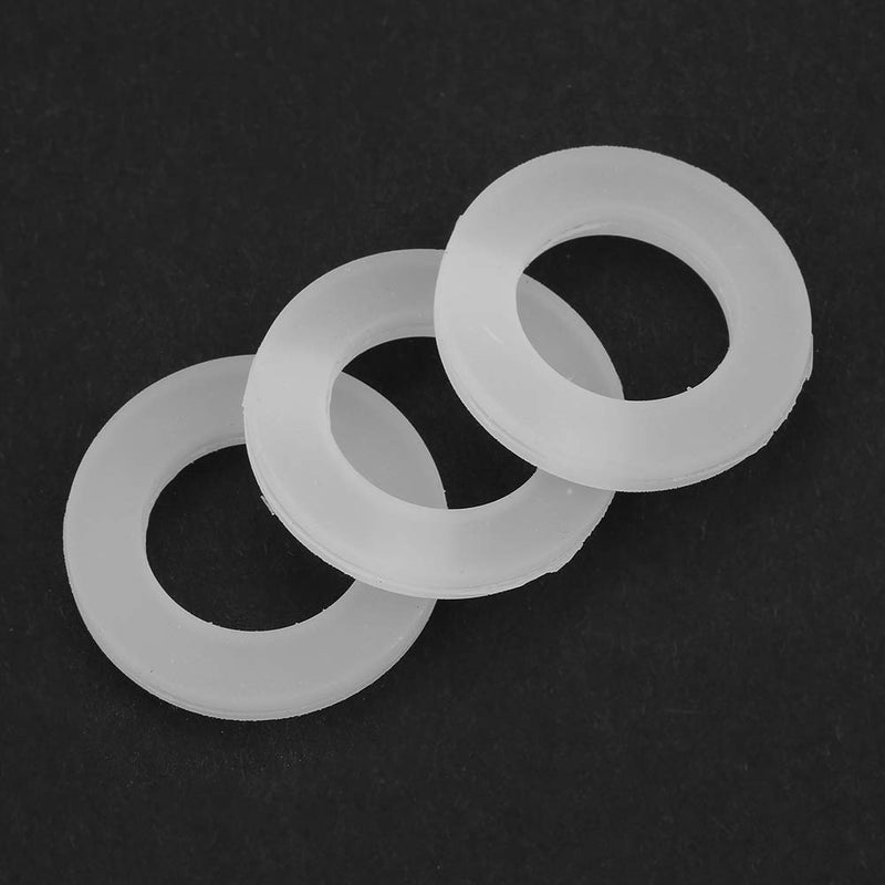 [Australia - AusPower] - 12PCS Silicone Gaskets Flat Washers Rubber O Ring Sealing Washers Assortment Kit for Sealing Faucet Pipe Water Tap Bellows Hoses (3/4") 3/4" 