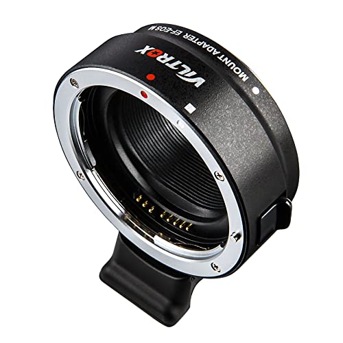 VILTROX EF-EOS M Auto Focus Lens Mount Adapter Converter Ring Compatible with Canon EF/EF-S Lens to EOS-M (EF-M Mount) Mirrorless Camera EOS M1 M2 M3 M5 M6 M10 M50 M100