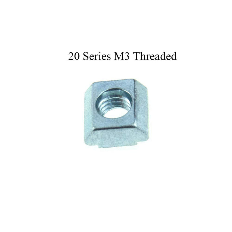 [Australia - AusPower] - T Nuts Tee Sliding Slot Nuts 20 Series M5 Threaded Slide in Pre-Assembly for 20x20 Aluminum Extrusions Frame with Profile 2020 Sereis 6mm Slot for CNC Router Build Rail 3D Printer 60pcs 20Series M5-60Pack 